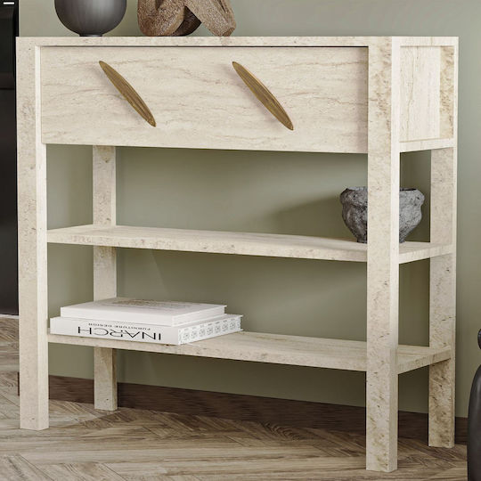 Henric Wooden Console Travertine L90xW30xH85cm