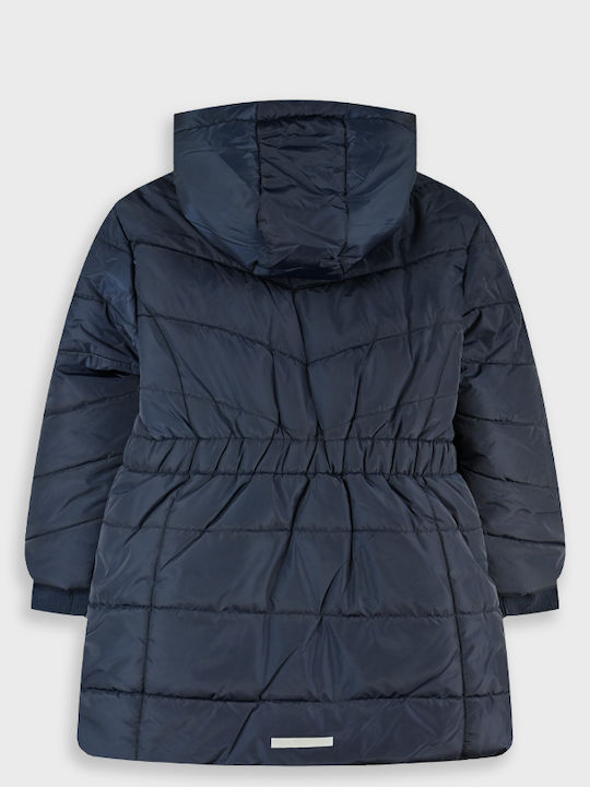 Kids Short Fur Hooded Burgundy