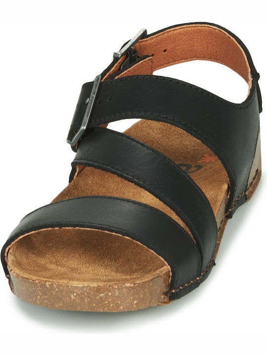 Damen Flache Sandalen Schwarz