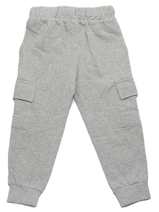 Kids Sweatpants With Jacket With Top Light Grey Melange