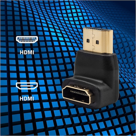 Qoltec Конвертор HDMI / Ethernet Женски в HDMI / Ethernet Мъжки