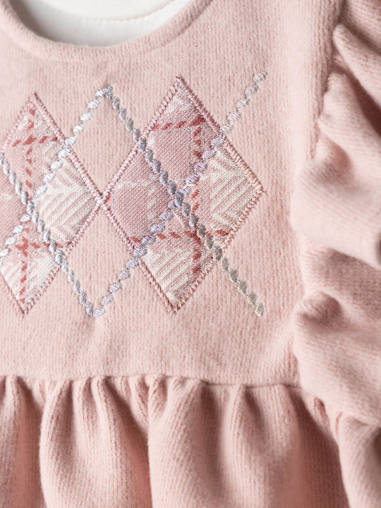 Evita Kids Set with Pants Pink 3 Pieces