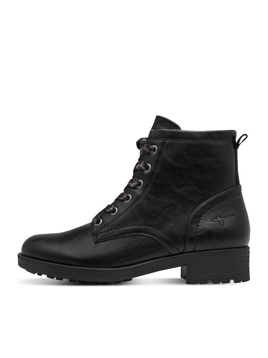 Damen Kampfstiefel Schwarz