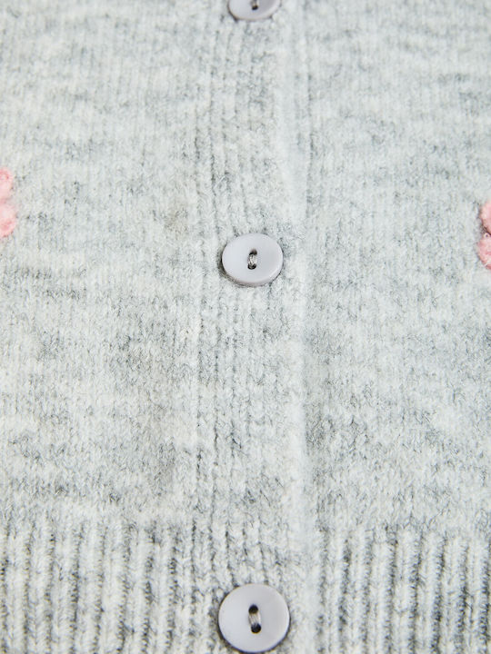 Kids Cardigan Knitted Grey