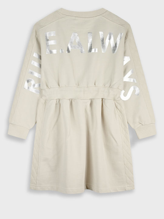 Rochie De Fete Din Fleece Cu Mânecă Lungă Trandafiliu