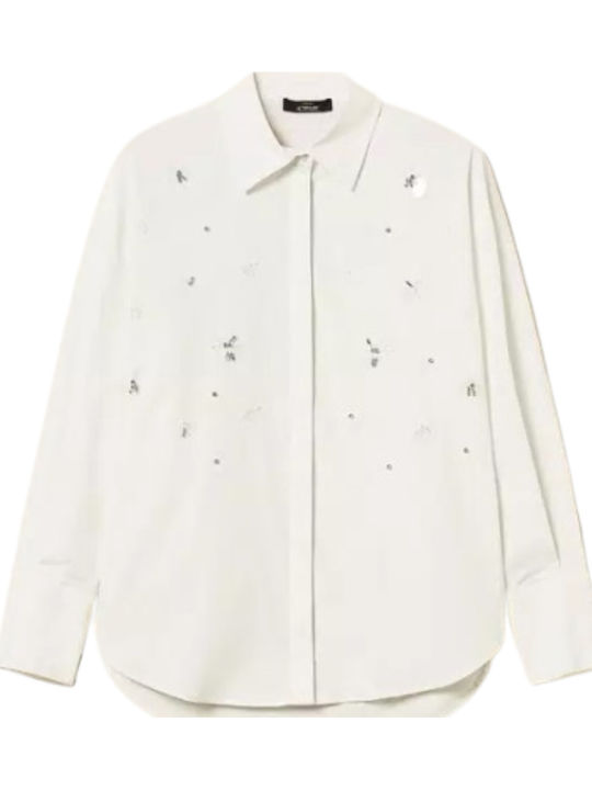 Long Sleeve Women's Shirt Off White
