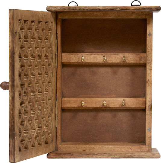 Стенна Ключодържателница Дървена 20x7.5x27.7cm