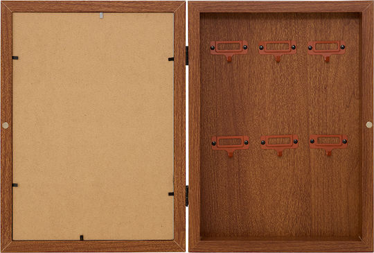 Κλειδοθήκη Τοίχου Ξύλινη 24.2x4.7x32.8cm