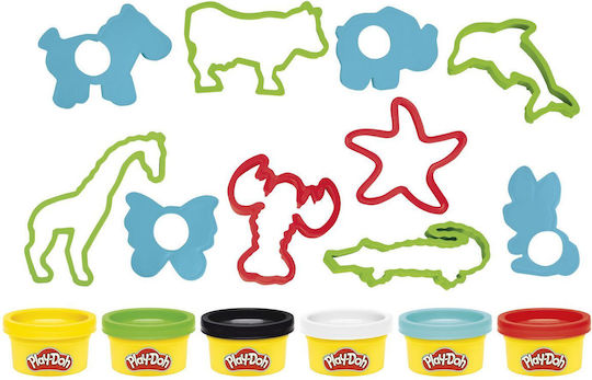 Hasbro Play-Doh Set de Aluat de modelare Plasticină cu 6 Culori pentru 3+ Ani