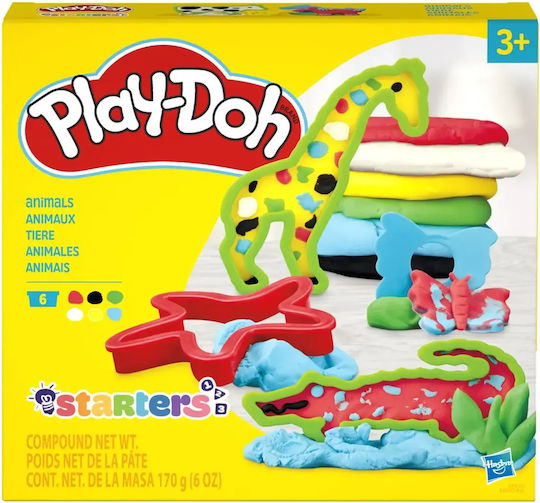 Hasbro Play-Doh Set de Aluat de modelare Plasticină cu 6 Culori pentru 3+ Ani