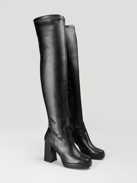 Women's Over the Knee Black Boots