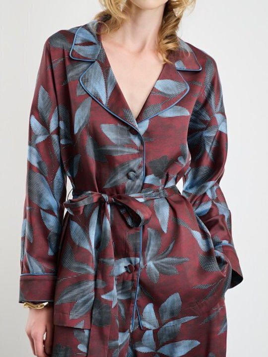 Lange Damen Kimono Blau 1245004-mpl