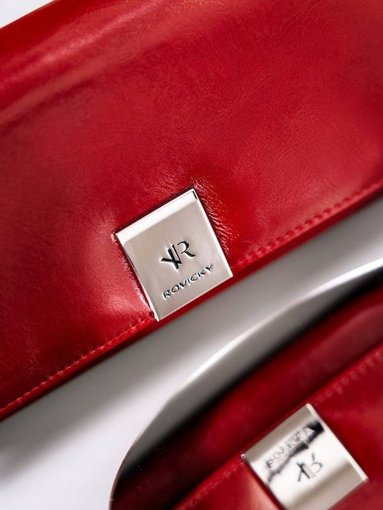 Μεγάλο Δερμάτινο Γυναικείο Πορτοφόλι με RFID Κόκκινο