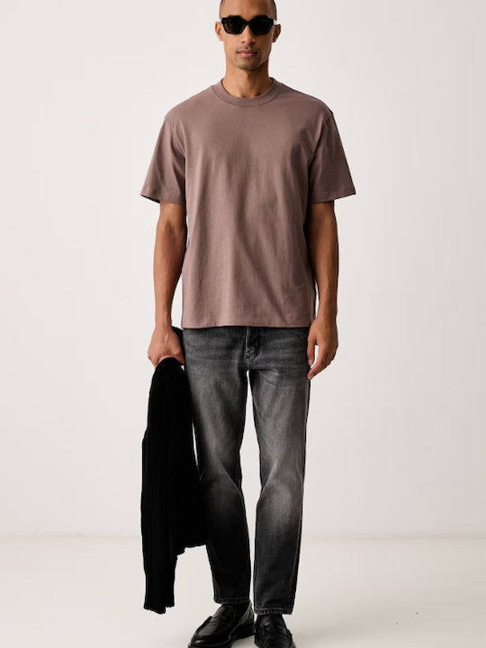 Men's Tapered Grey Jeans Pants