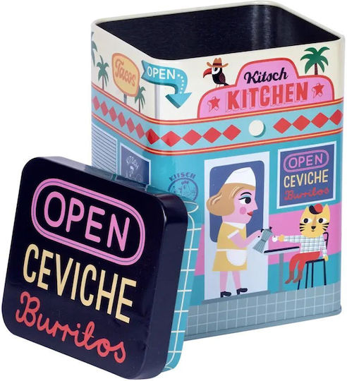 Kitsch Kitchen Dekorative Boxen Metallisch 10x15cm