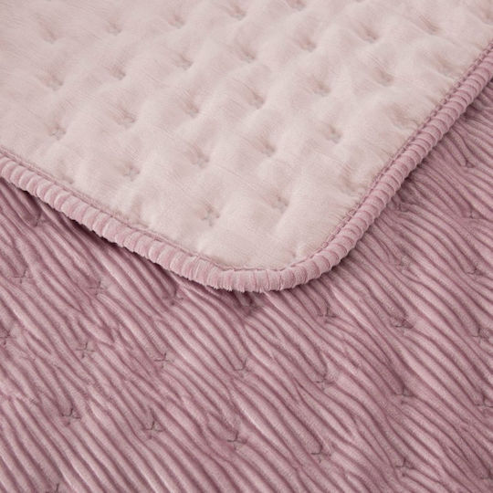 abo Βρεφικό Κουβερλί Βαμβακερό Pink 80x110cm