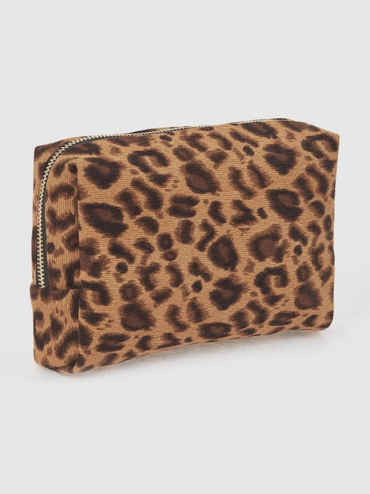 Verde Pouch Bag 07-0441 Animal Print Camel