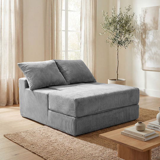 Costway Sitzsack Grau 48x93x118cm