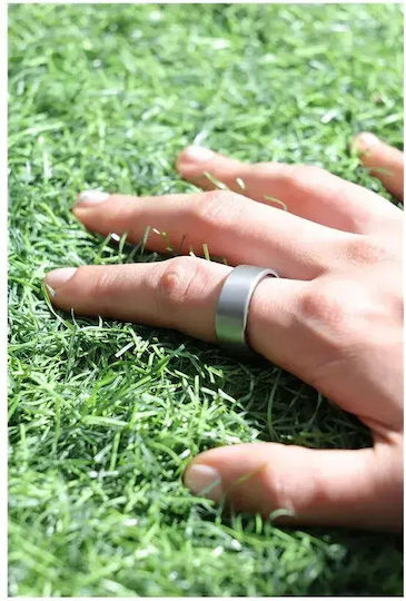 Ultrahuman Air Intelligente Ringe 18.8mm Wasserdicht mit Herzfrequenzsensor Rohes Titan