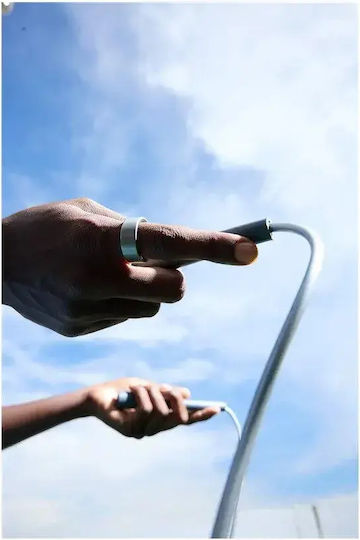 Ultrahuman Air Intelligente Ringe 18.8mm Wasserdicht mit Herzfrequenzsensor Rohes Titan