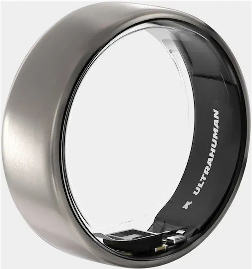 Ultrahuman Air Intelligente Ringe 19.9mm Wasserdicht mit Herzfrequenzsensor Raw Titanium