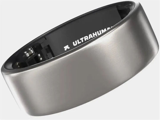 Ultrahuman Air Intelligente Ringe 19.9mm Wasserdicht mit Herzfrequenzsensor Raw Titanium