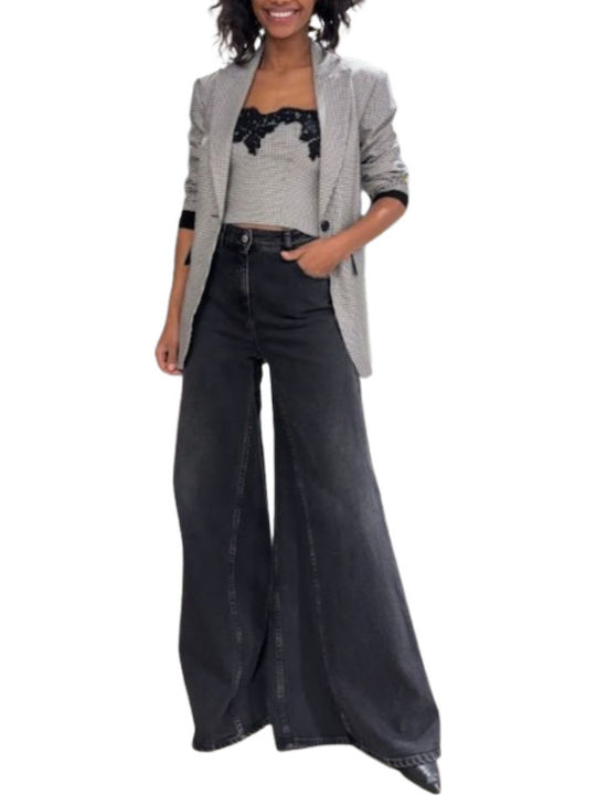Twinset Women's Blazer Black White