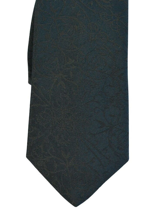 Boss Herren Krawatte Seide mit Muster in Schwarz Farbe