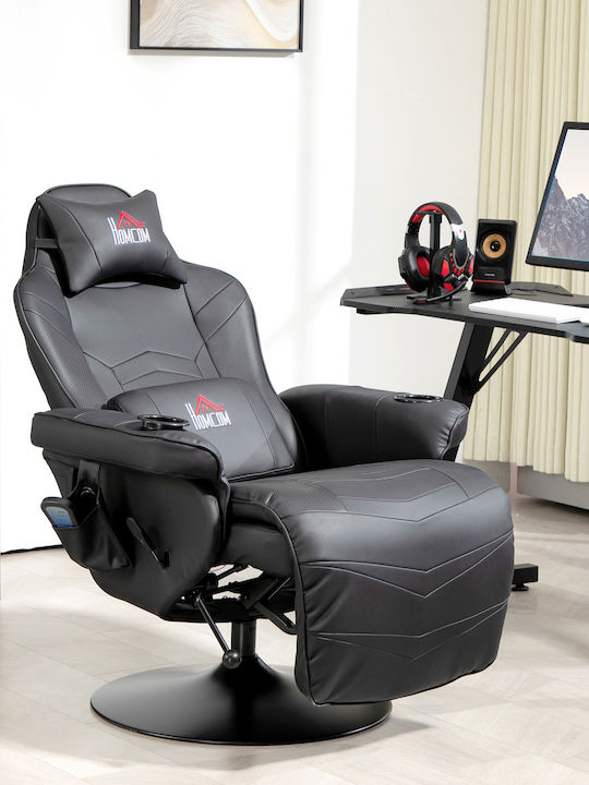 HomCom 700-142V00BK Δερματίνης Μαύρη
