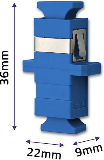 Qoltec SC UPC Light Flash Adapter Simplex Singlemode