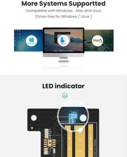 Ugreen Карта PCIe Към 1 Порт M.2