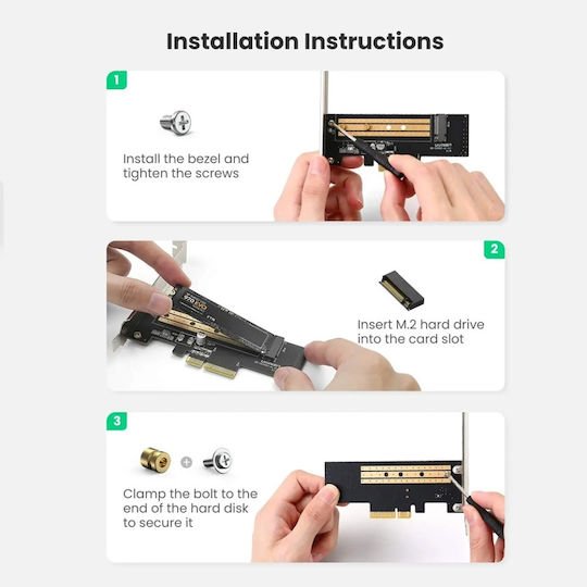Ugreen Карта PCIe Към 1 Порт M.2