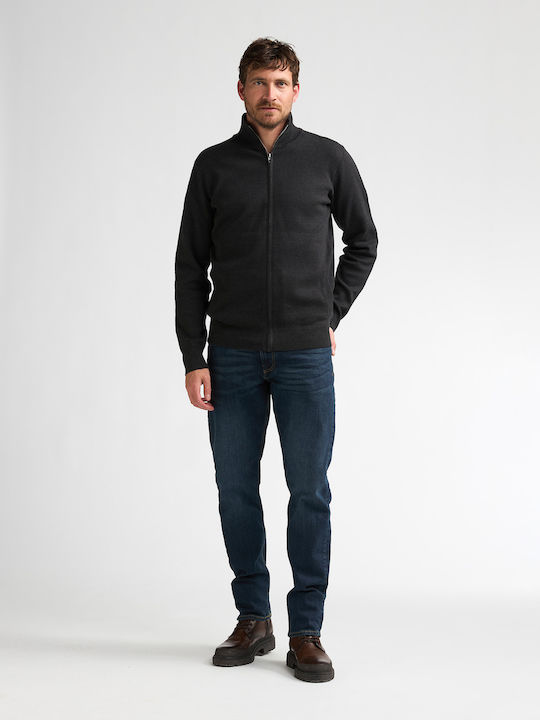 Men's Cardigan Iron Steel