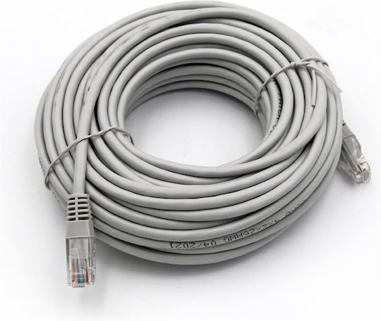 Adeleq U/UTP Cat.5e (Gigabit) Мрежов Кабел Ethernet 15м Сив
