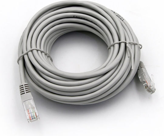 Adeleq U/UTP Cat.5e (Gigabit) Καλώδιο Δικτύου Ethernet 10m Γκρι