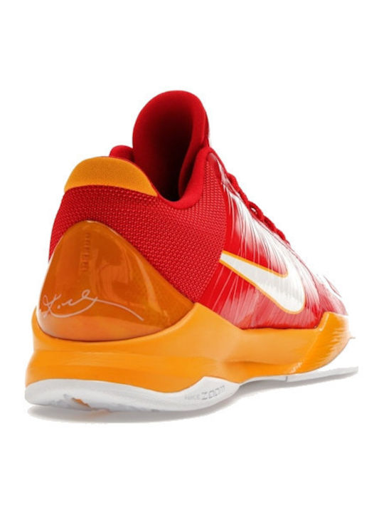 Kobe 5 China Ниски Баскетболни Обувки Червено Комет / Бяло / Дел Сол