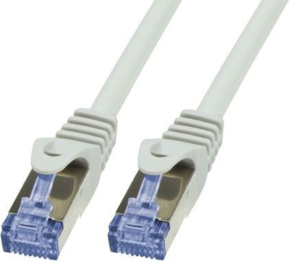 LogiLink S/FTP Кат.7 (10Gbps) Мрежов Кабел Ethernet 2m Сив