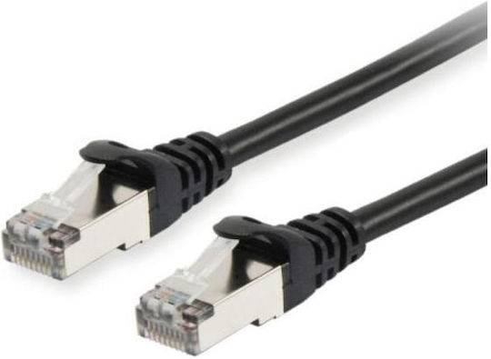 Equip S/FTP Cat.6a (Gigabit) Мрежов Кабел Ethernet 10м Черен
