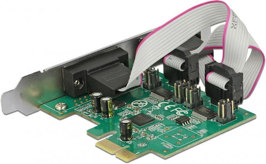 DeLock DeLock PCIe Karte mit 2 RS232 DB9 Seriell Anschlüssen
