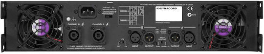 Dynacord SL-1800 Усилвател на мощност Усилвател на PA 2 канала 900W/4Ω 550W/8Ω в Черен цвят