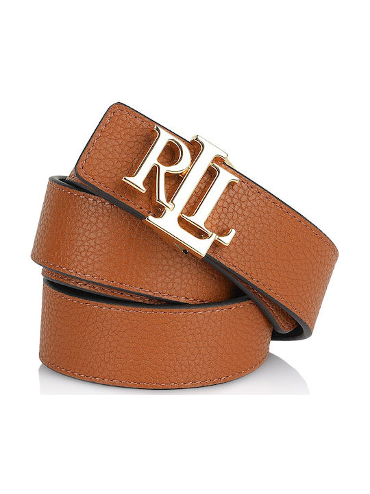 Curea De Damă Din Piele Negru/Tan