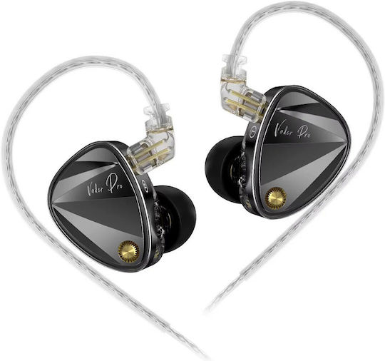 KZ Слушалки За Ушите In Ear Vader Pro Черни