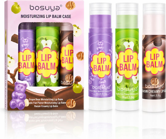 Set 3 Lip Balms Delicious Flavors