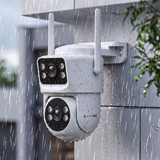Kruger & Matz C120 IP Камера за Видеонаблюдение Wi-Fi 4+4MP Водоустойчива с Двупосочна Комуникация