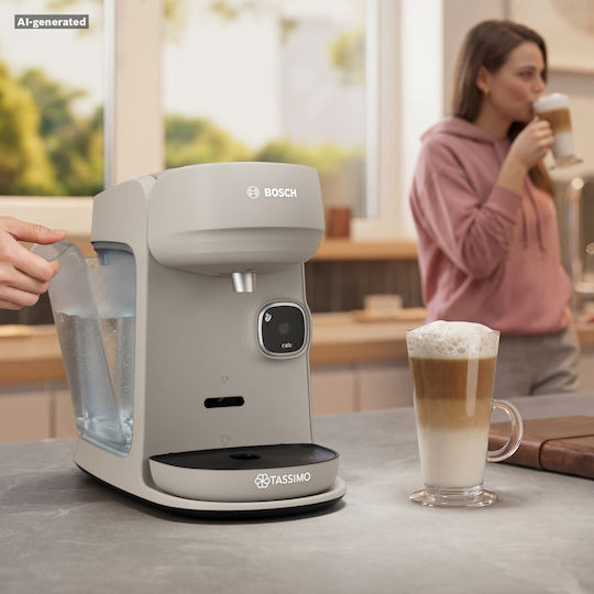 Bosch Harmony Plus Espressor pentru capsule Tassimo cu presiune de 3.3bar Gri
