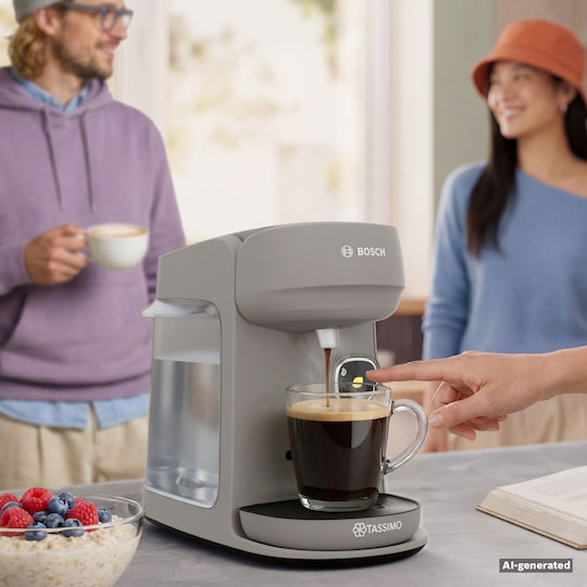Bosch Harmony Plus Espressor pentru capsule Tassimo cu presiune de 3.3bar Gri