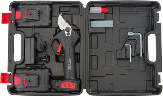 Red Technic Baumschere Batterie 20V 2x2Ah/2Ah mit Maximalem Schnittdurchmesser 30mm im Transportkoffer