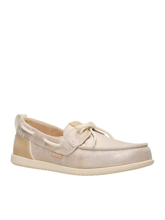 Women's Moccasins in Beige Colour