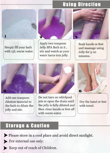 Jelly Spa Bath Hand & Foot Kit Мента Евкалипт & Разреждане Минерали 3бр