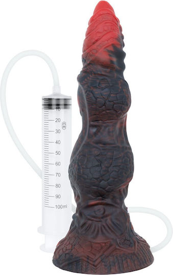 Erdpörtform Realistisch Dildo mit Saugnapf und Ejakulierende Rot